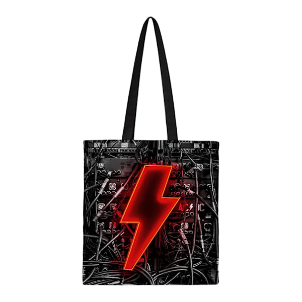 RockSax Power Up AC/DC Tote Bag One Size Svart/Grå/Röd Black/Grey/Red One Size