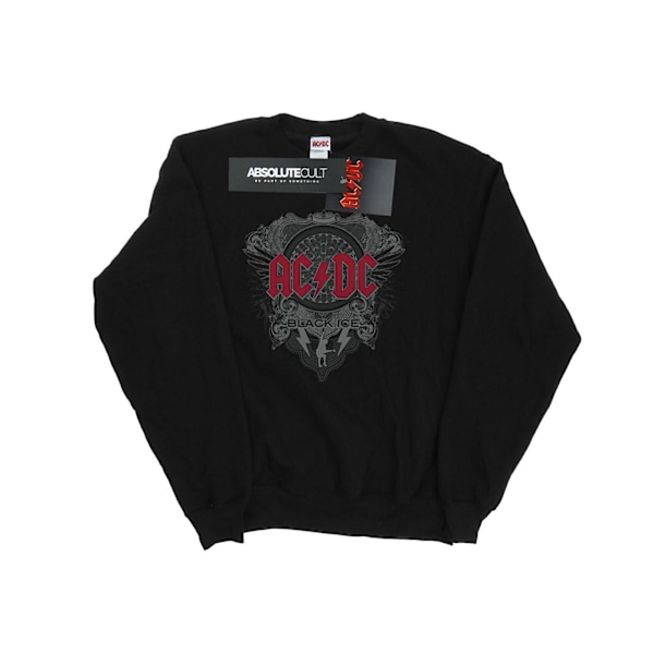 AC/DC Dam/Kvinnor Svart Ice Med Röd Sweatshirt XL Svart Black XL