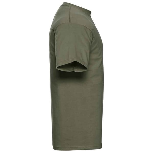 Russell Herr T-shirt i ringspun bomull, klassisk modell, M, mocca Mocha M
