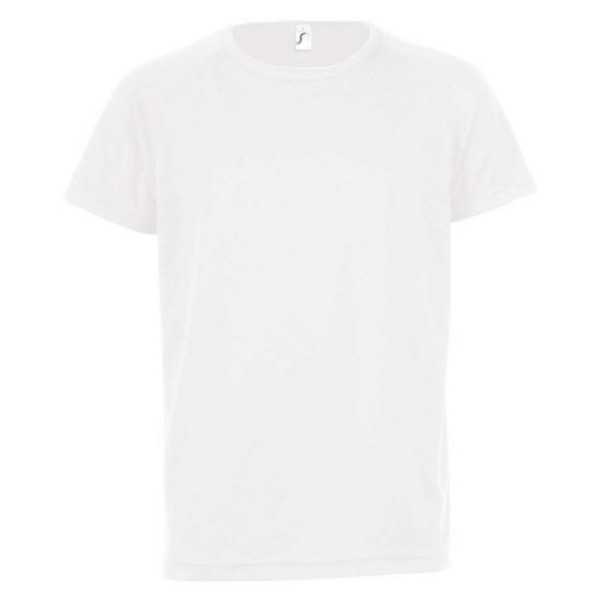 SOLS Barn/Barn Sporty Unisex Kortärmad T-shirt 6 år Vit White 6yrs