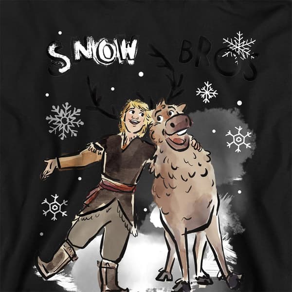 Frost Barn/Barn Snöbröderna Sven & Kristoff Melerad Tröja Athletic Heather 12-13 Years