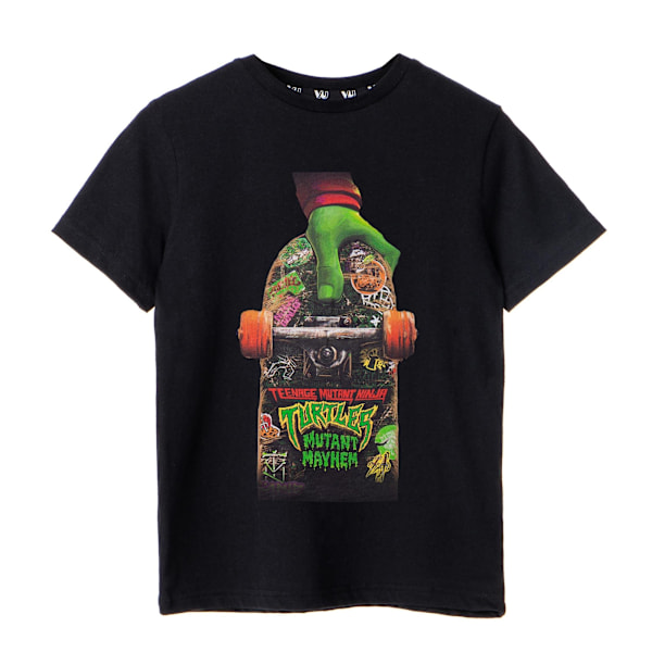 Teenage Mutant Ninja Turtles: Mutant Mayhem Boys Skateboard T-shirt Black 13-14 Years