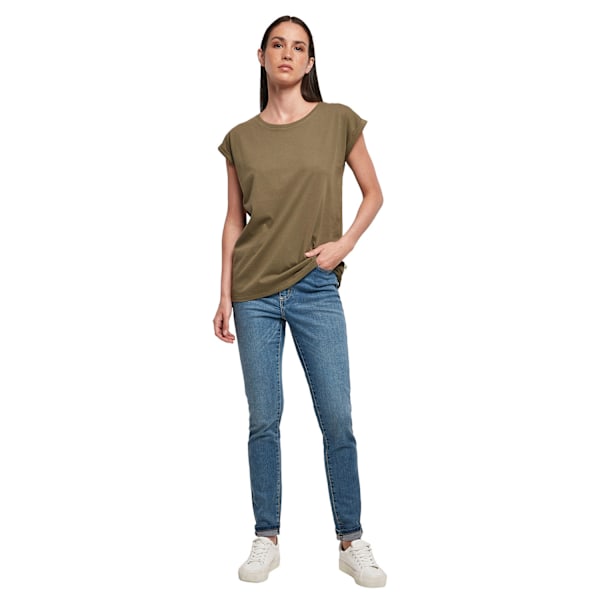 Bygg ditt varumärke Dam/Dam Organic Extended Shoulder T-Shir Olive 3XL