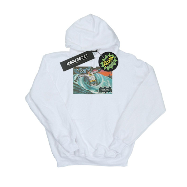 DC Comics Herr Batman TV-serie Whirlpool Hoodie XXL Vit White XXL