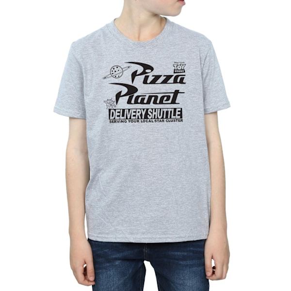 Disney Boys Toy Story Pizza Planet Logo T-shirt 5-6 år Sport Sports Grey 5-6 Years
