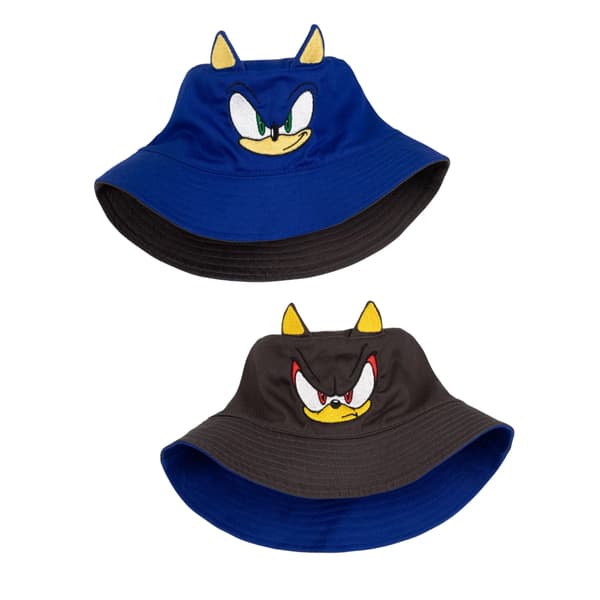 Sonic The Hedgehog Pojkar Bomull Vändbar Solhatt En Storlek M Multicoloured One Size
