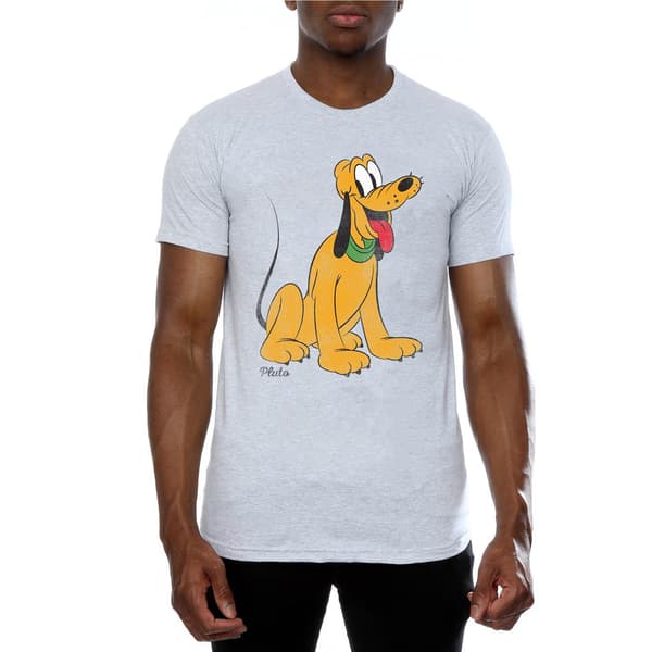 Disney Herr Klassisk Pluto T-shirt i bomull L Heather Grey Heather Grey L