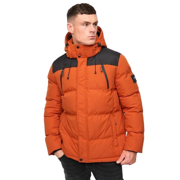 Crosshatch Herr Hooded Jacka L Orange Orange L