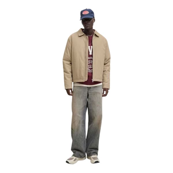 Jack And Jones Herr Enfärgad Bomullsjacka XL Crockery Crockery XL