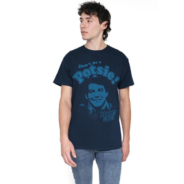 Happy Days Herr Don´t Be a Potsy T-Shirt L Marinblå Navy L