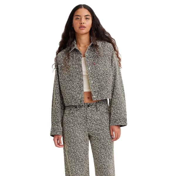 Levis Dam Wellthread Blommig Jeansjacka 12 UK Ljus Light Wash 12 UK