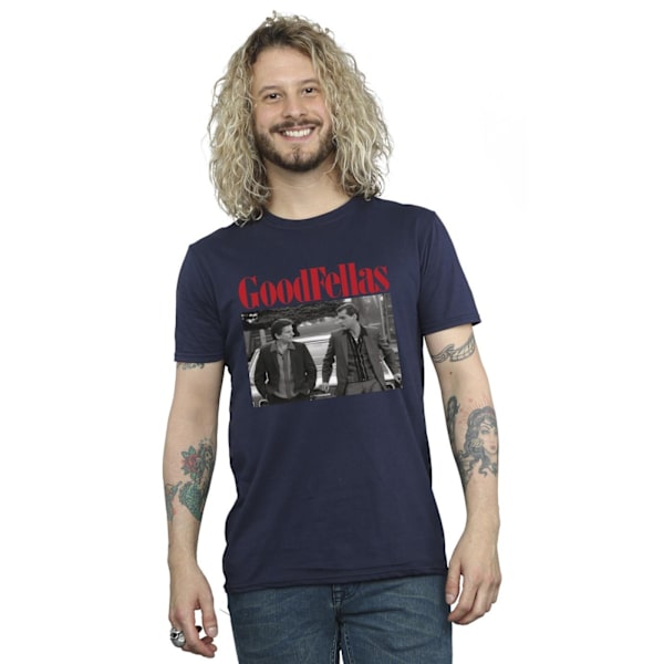 Goodfellas Herr T-shirt Två Svart S Marinblå Navy Blue S