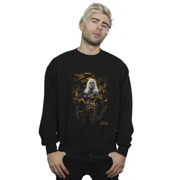 Netflix The Witcher Smoking Wolf Sweatshirt XL Svart Black XL