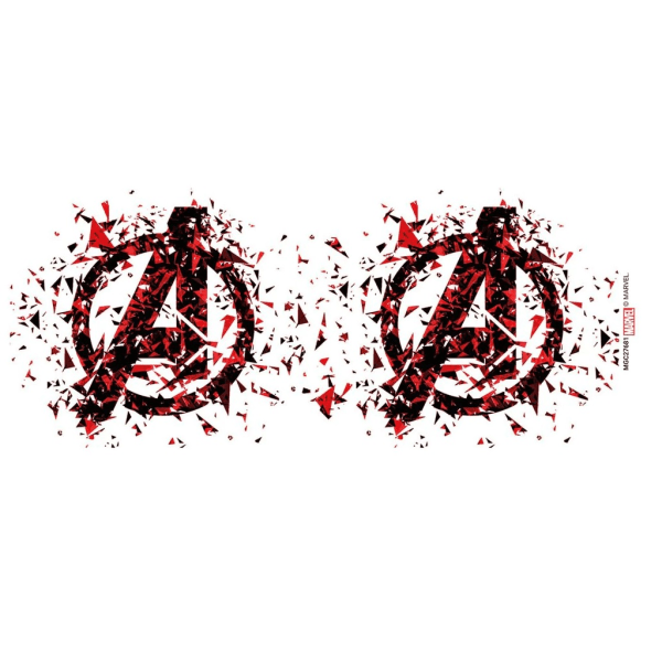Avengers Shattered Logo Mugg One Size Vit/Röd White/Red One Size
