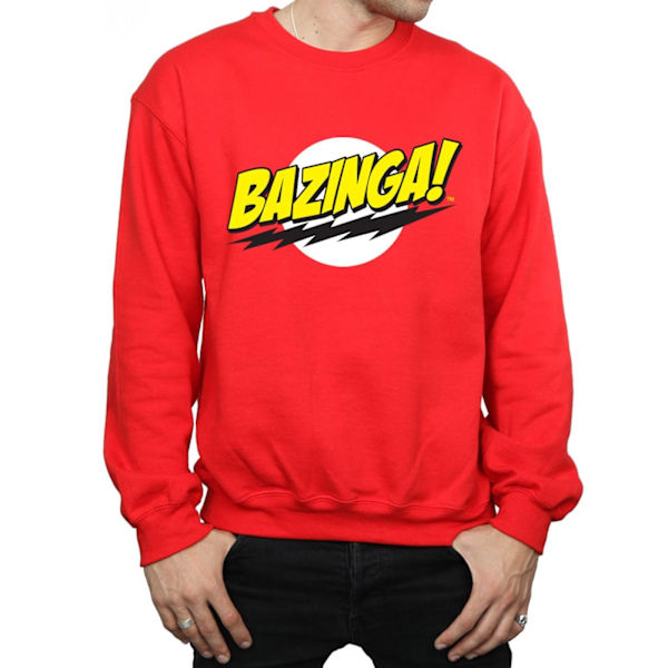 The Big Bang Theory Herr Bazinga Bomullströja M Röd Red M