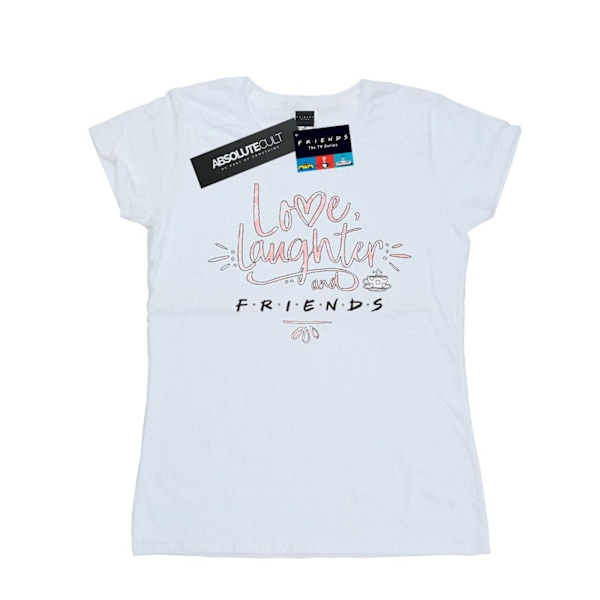 Friends Dam/Damer Kärlek Skratt Bomull T-shirt M Vit White M