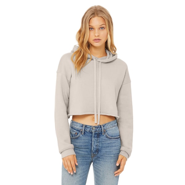 Bella + Canvas Cropped Hoodie Damer S Heather Dust Heather Dust S