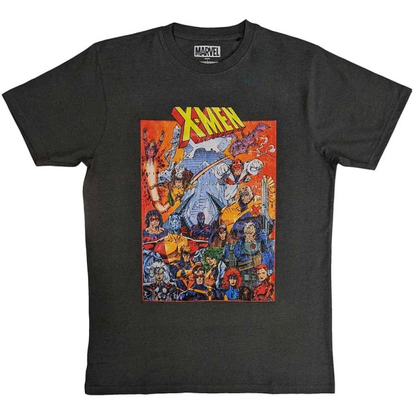 X-Men Unisex T-shirt för vuxna karaktärer L Kolgrå Charcoal Grey L
