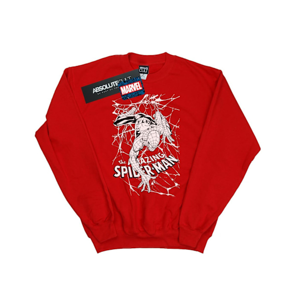Marvel Dam/Kvinnor Spider-Man Web Crawler Sweatshirt L Röd Red L