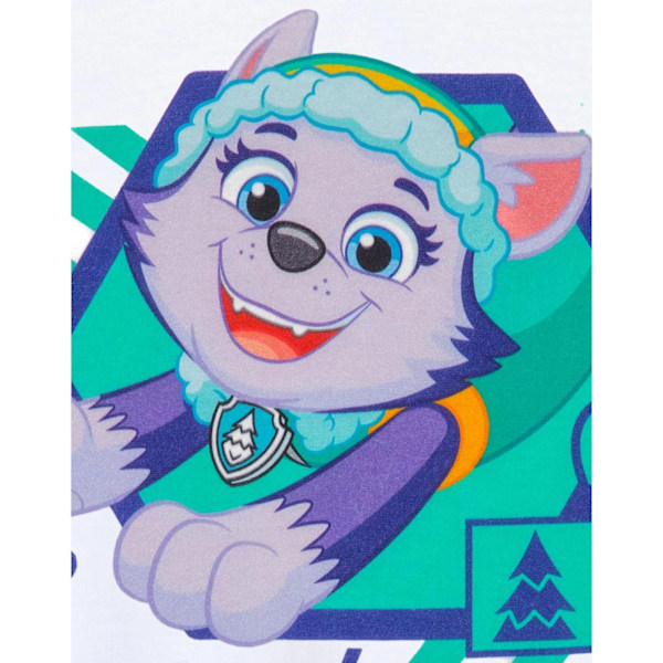 Paw Patrol Girls Everest T-Shirt 3-4 år Vit White 3-4 Years