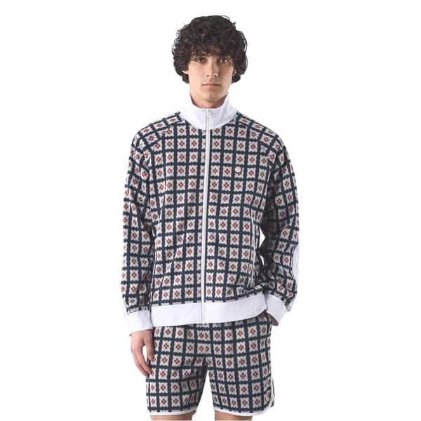 Pretty Green Herr Timperley Geometriskt Mönster Långärmad Träningsjacka Multicoloured M