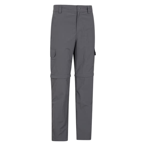 Mountain Warehouse Mens Explore Convertible Trousers 28R Grå Grey 28R