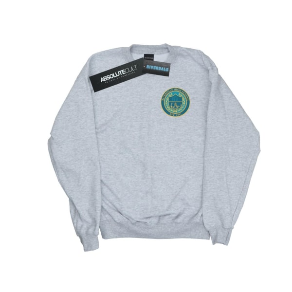 Riverdale Dam/Dam High School Crest Breast Print Sweatshirt Sports Grey S