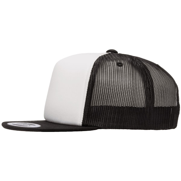 Flexfit By Yupoong Foam Trucker Cap Med Vit Front En Storlek B Black/White/Black One Size