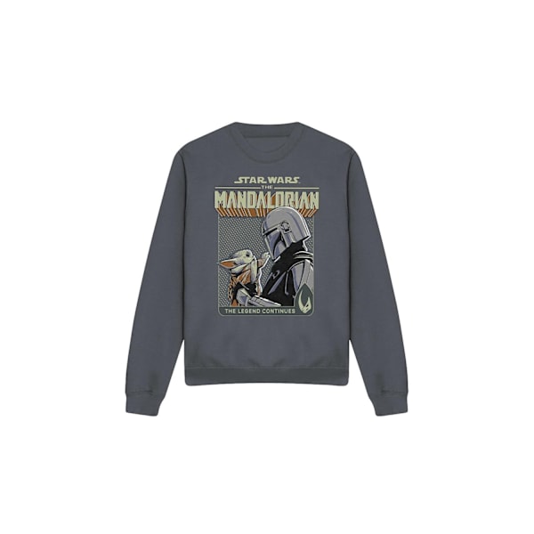Star Wars: The Mandalorian Unisex Vuxen Legend Continues Grogu Charcoal S