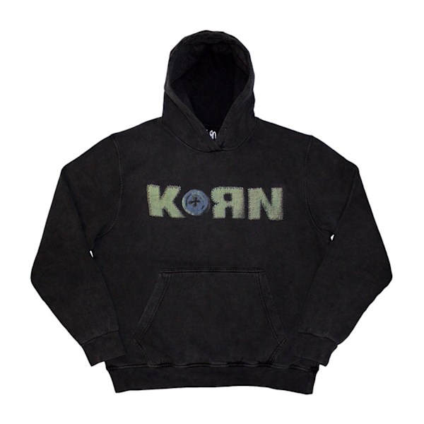 Korn Unisex Vuxen Doll Issues Ryggtryck Stone Wash Tröja H Charcoal Grey M