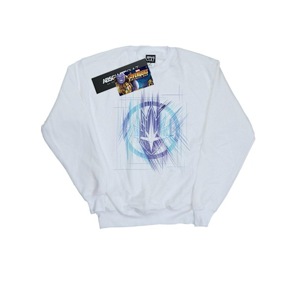 Marvel Girls Avengers Infinity War Guardian Lines Sweatshirt 5-6 år White 5-6 Years