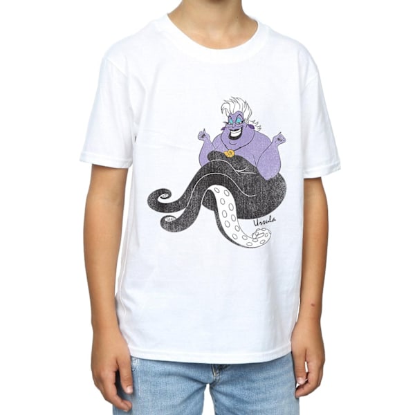 Disney Boys The Little Mermaid Classic Ursula T-Shirt 7-8 år White 7-8 Years