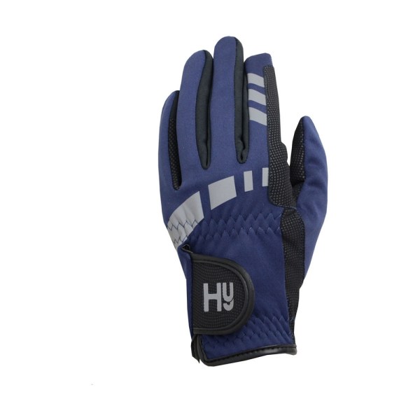 Hy5 Extreme Reflective Softshell Riding Gloves XS Navy för vuxna Navy XS