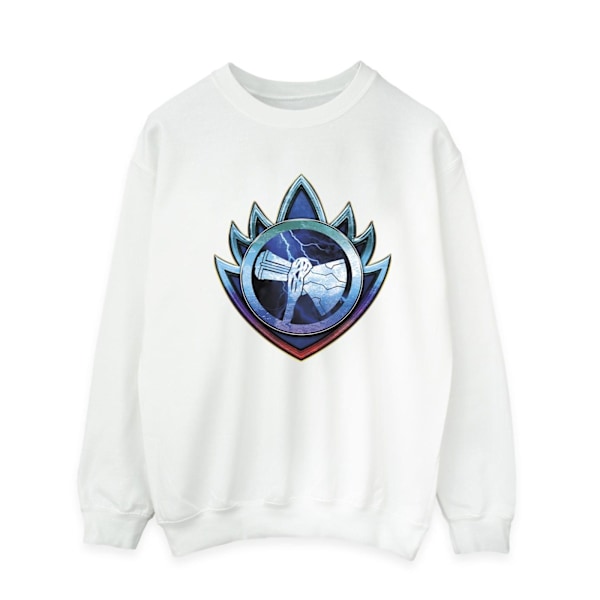 Marvel Herr Thor Love And Thunder Stormbreaker Crest Sweatshirt White 3XL