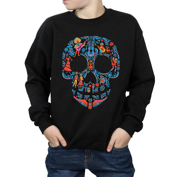 Disney Boys Coco Skull Mönster Sweatshirt 5-6 År Svart Black 5-6 Years