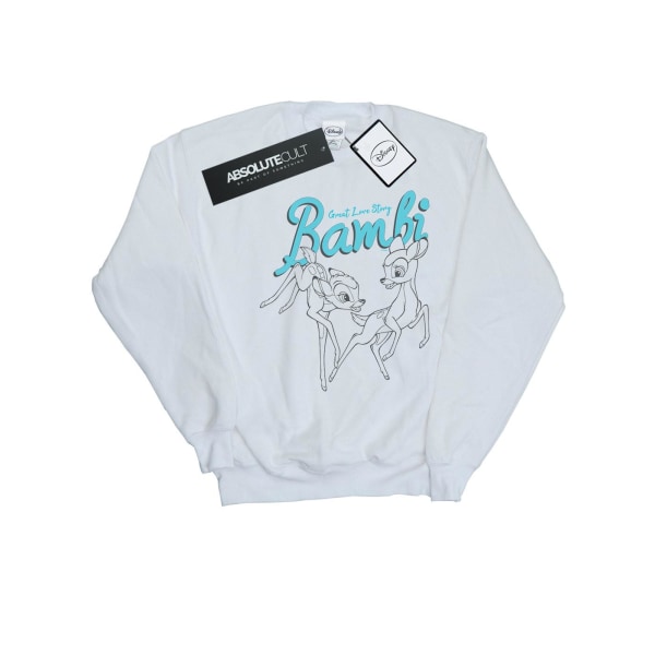 Disney Dam/Dam Bambi Great Love Story Sweatshirt S Vit White S