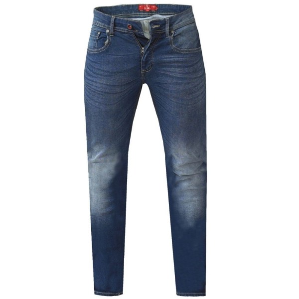 D555 Herr Ambrose King Size Tapered Fit Stretch Jeans 70R Dark Dark Blue 70R
