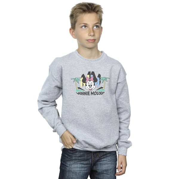 Disney Boys Minnie MM Palm Sweatshirt 12-13 år Sports Grey Sports Grey 12-13 Years