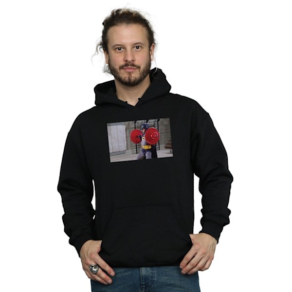 DC Comics Herr Batman TV-serie Bat Gains Hoodie M Svart Black M