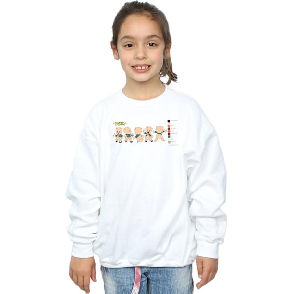 Looney Tunes Flickor Porky Pig Färgkod Sweatshirt 5-6 År W White 5-6 Years