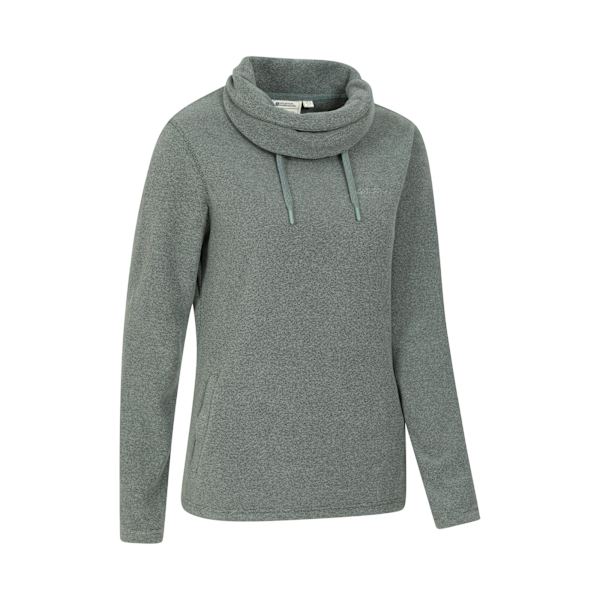 Mountain Warehouse Dam/Dam Hebridean Fleece Tröja med Krage Dark Khaki 6 UK