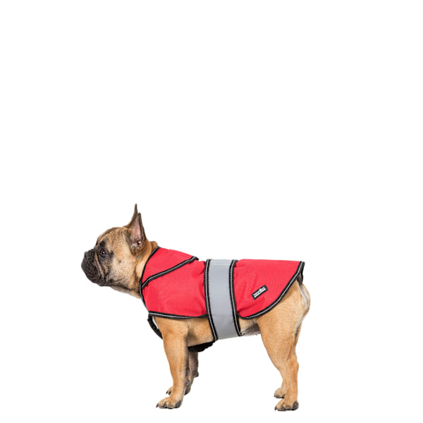 Trespass Duke väderbeständig hundjacka med avtagbar innerfleece Red XXS
