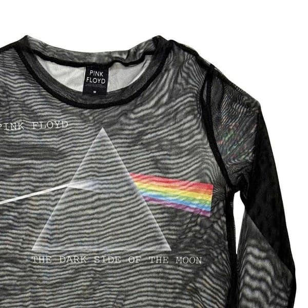 Pink Floyd Dam DSOTM Courier Mesh Långärmad Croppad Tröja Black XXL