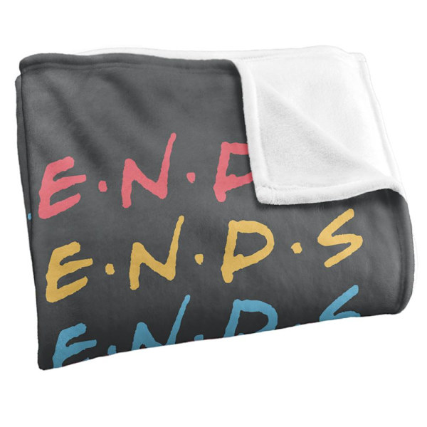 Friends Stacked Logo Filt En Storlek Flerfärgad Multicoloured One Size