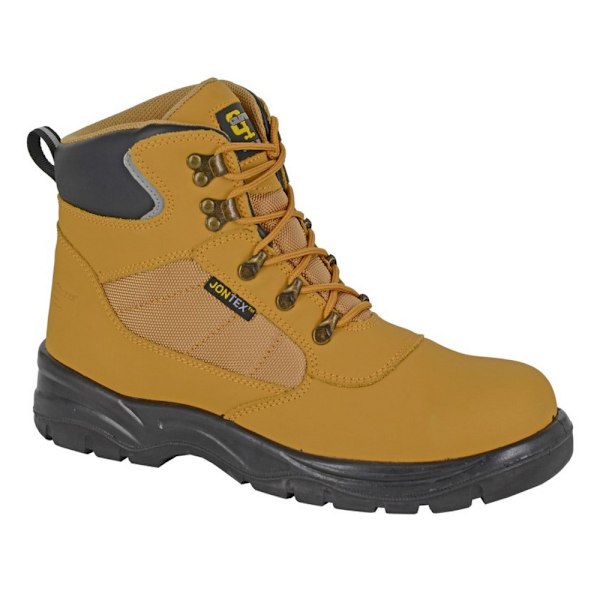Grafters Vattentäta Nubuck Säkerhetskängor för Herrar 8 UK Honey Honey 8 UK