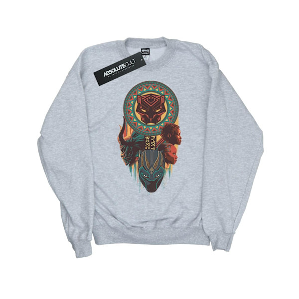 Marvel Boys Black Panther Totem Sweatshirt 5-6 år Sports Grå Sports Grey 5-6 Years