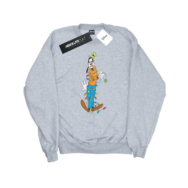 Disney Goofy Julbelysning Sweatshirt XXL Sports Grey för män Sports Grey XXL