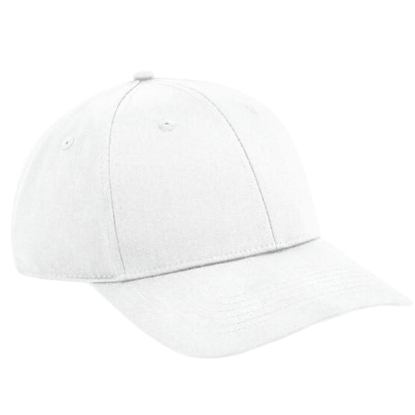 Beechfield Urbanwear 6 Panel Snapback Cap One Size Vit White One Size