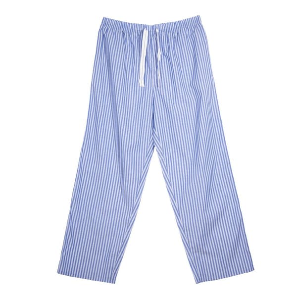 Keanu Vävda Pyjamasbyxor för Män med Rutor och Ränder (2-pack) S B Blue/Black S