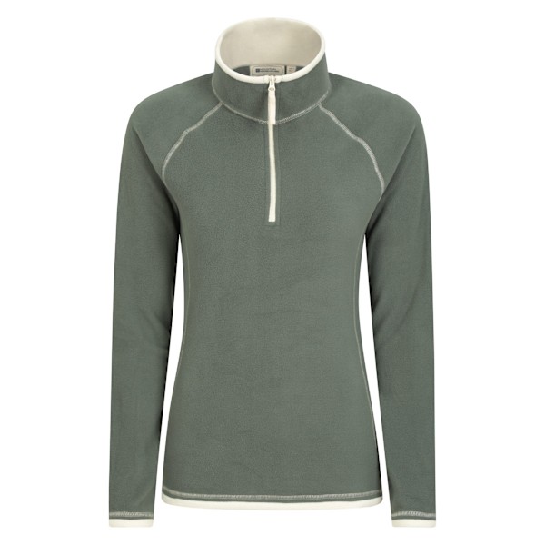 Mountain Warehouse Dam/Dam Montana Fleece Tröja med Halv Dragkedja Storlek 18 Dark Green 18 UK